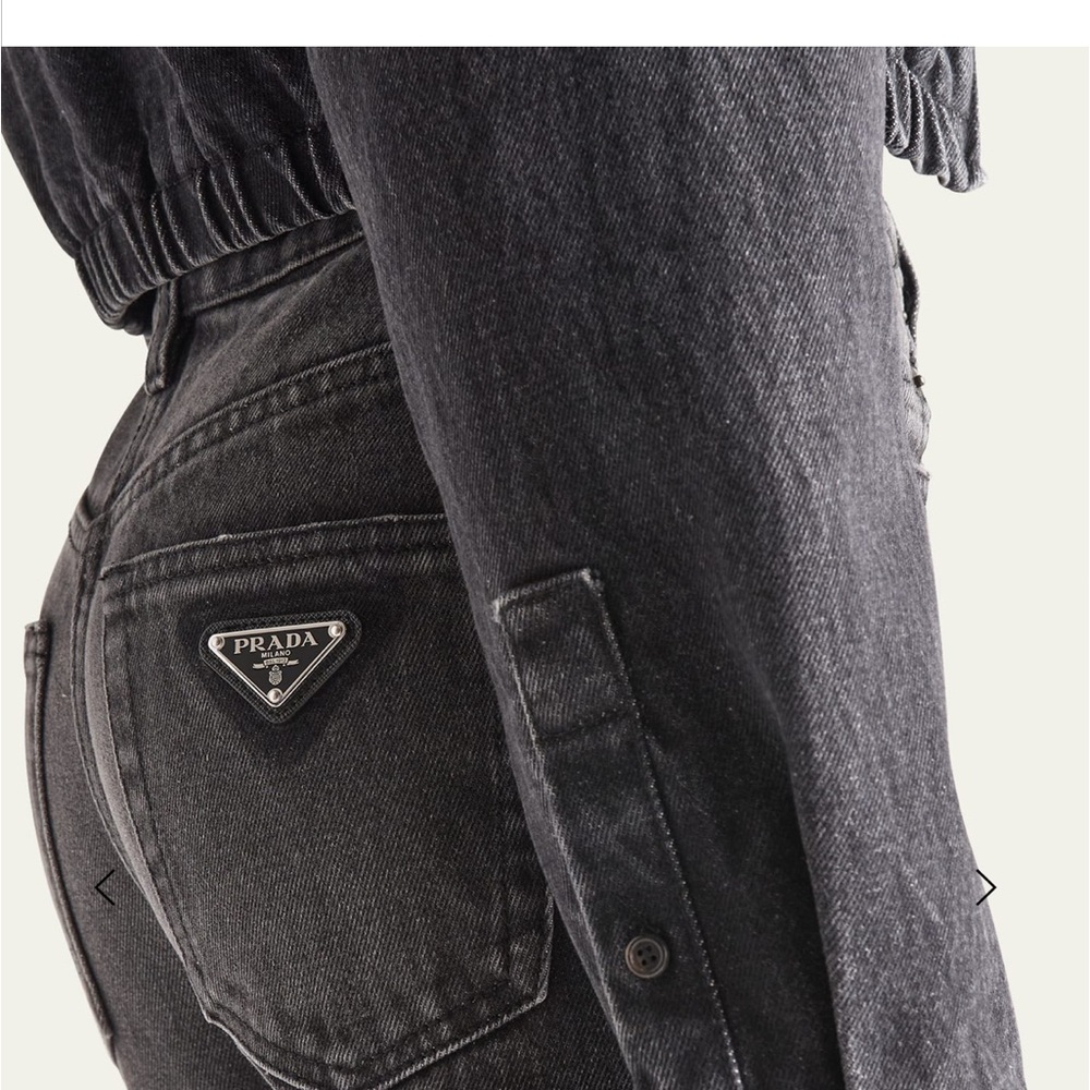 Prada Black Flare & Wide Leg Jeans